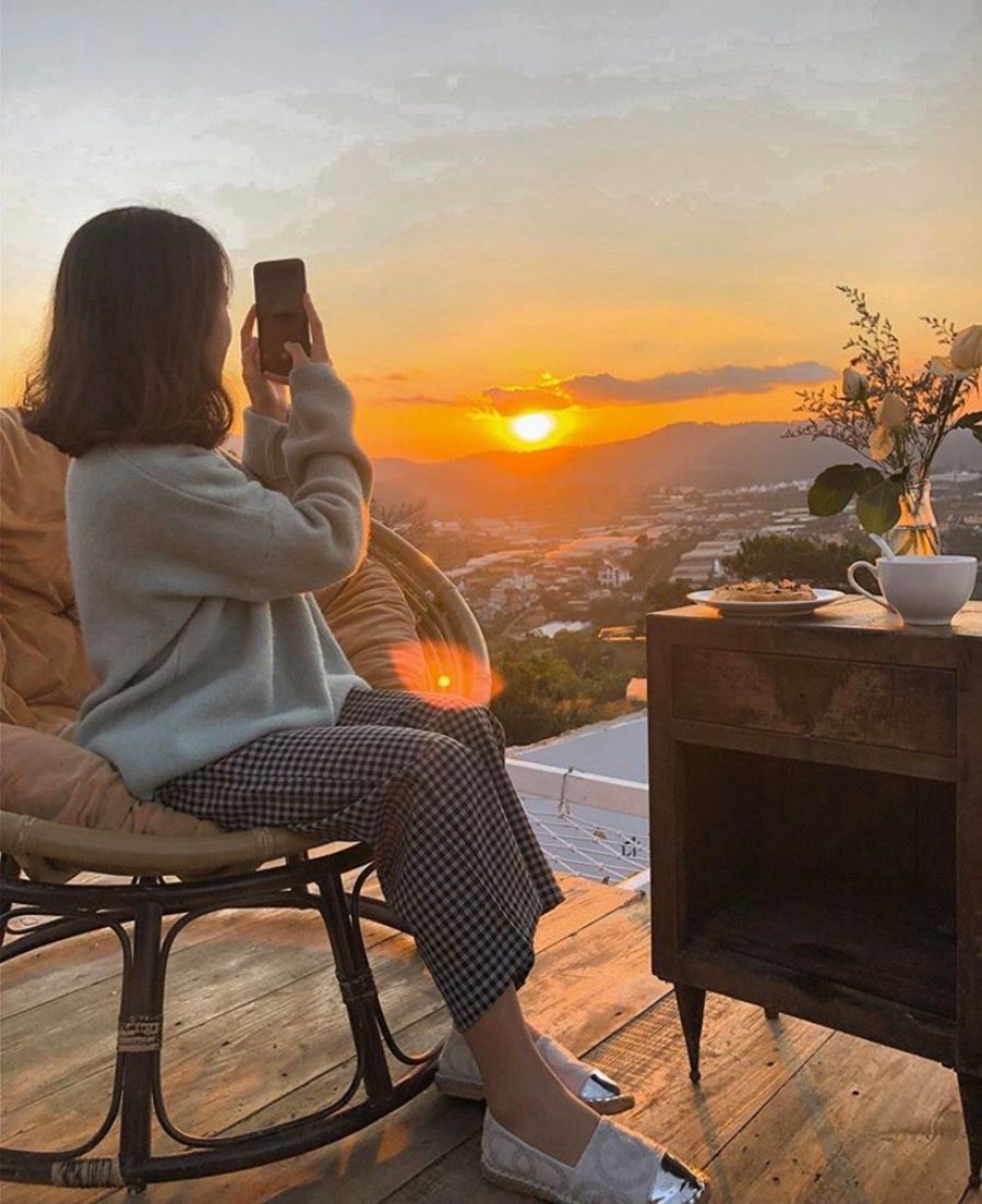 5 coffee shops in Da Lat capture the brilliant sunset scene 11