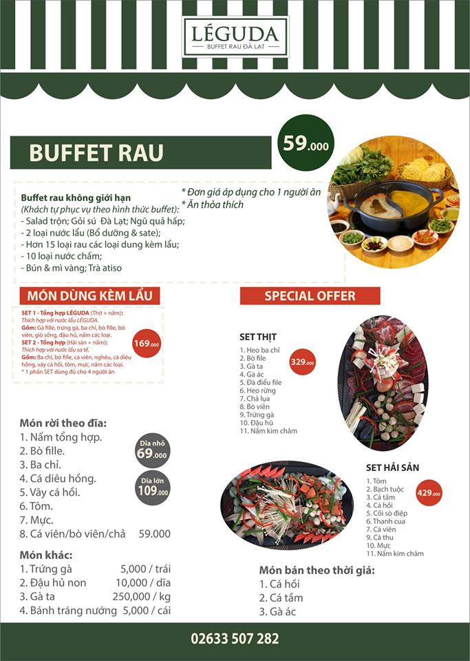 Discover fresh vegetable paradise at LEGUDA Dalat 7 vegetable buffet restaurant