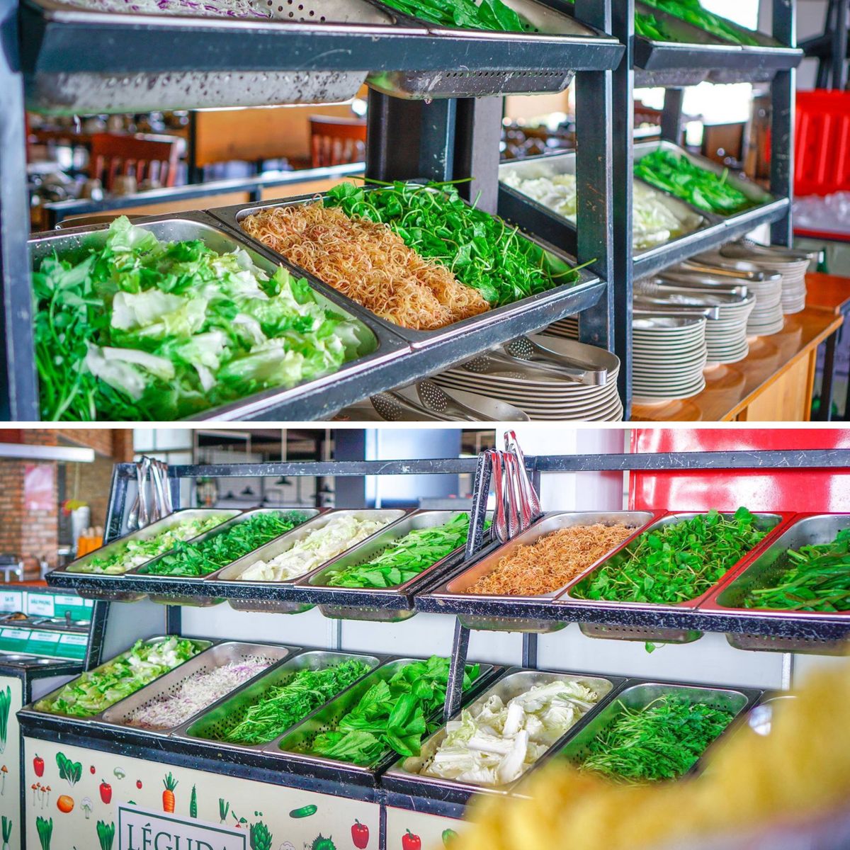 Discover fresh vegetable paradise at LEGUDA Dalat 3 vegetable buffet restaurant