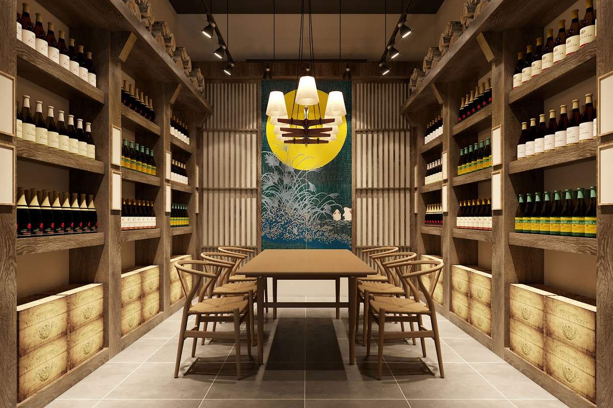Khoruou Gourmet – European standard restaurant owns an impressive wine warehouse of 10
