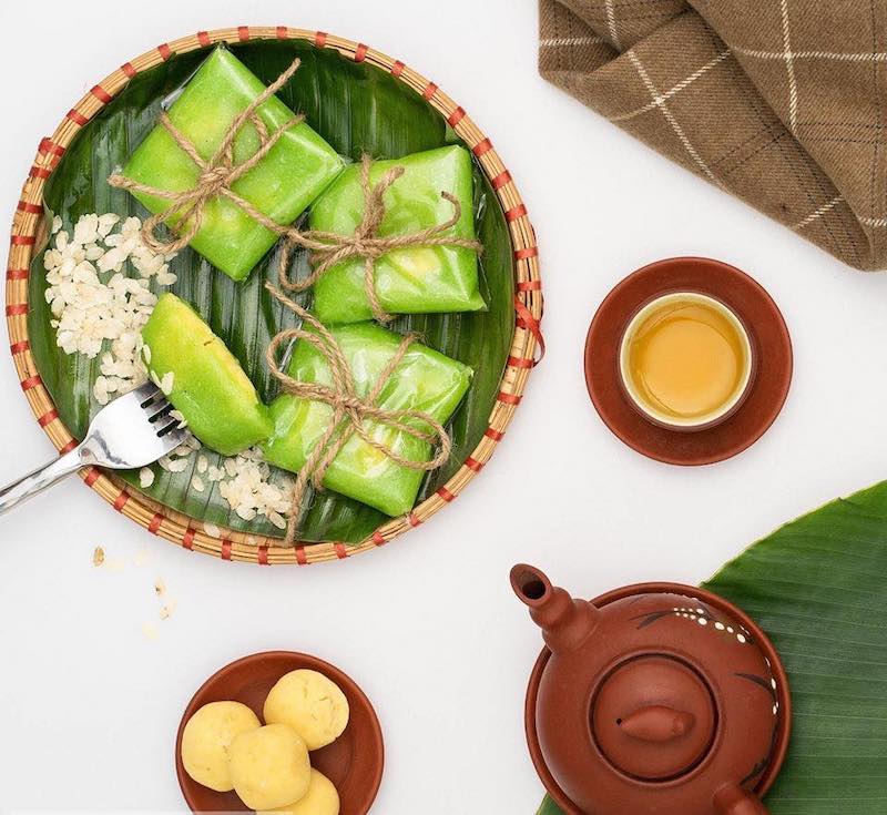 Hanoi green rice cake, small rice cake that encapsulates the soul of the capital's countryside 3