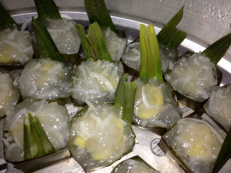 Sweet, chewy and fragrant with the flavor of Hue specialty coconut leaf wrapped banh xeo 5