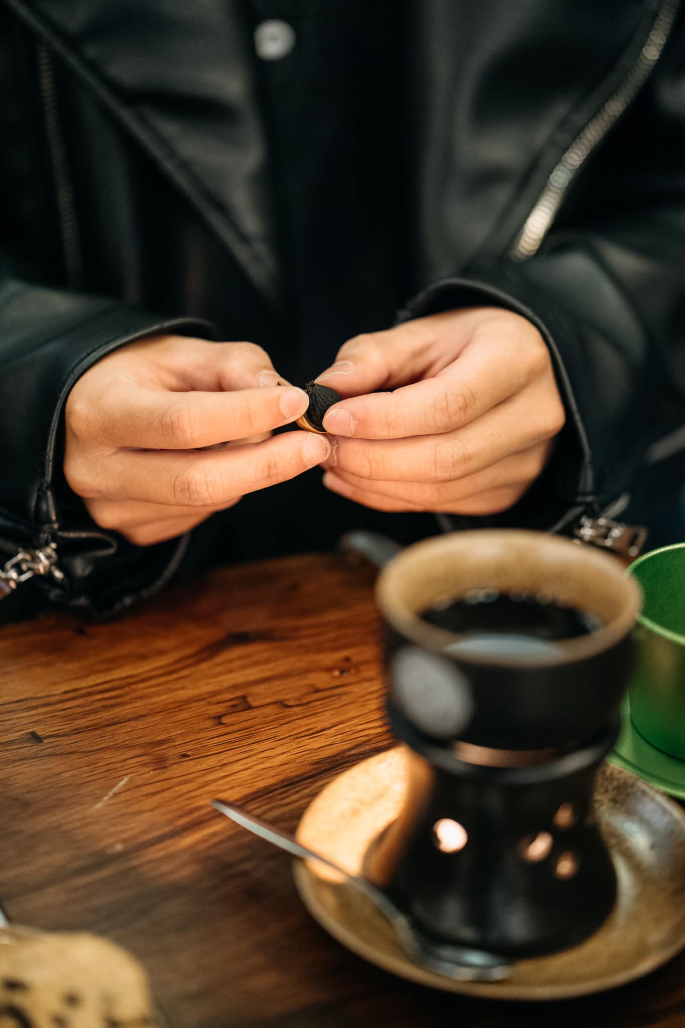 Dalat black garlic coffee - Don't pass by if you are a coffee addict in Dalat 5
