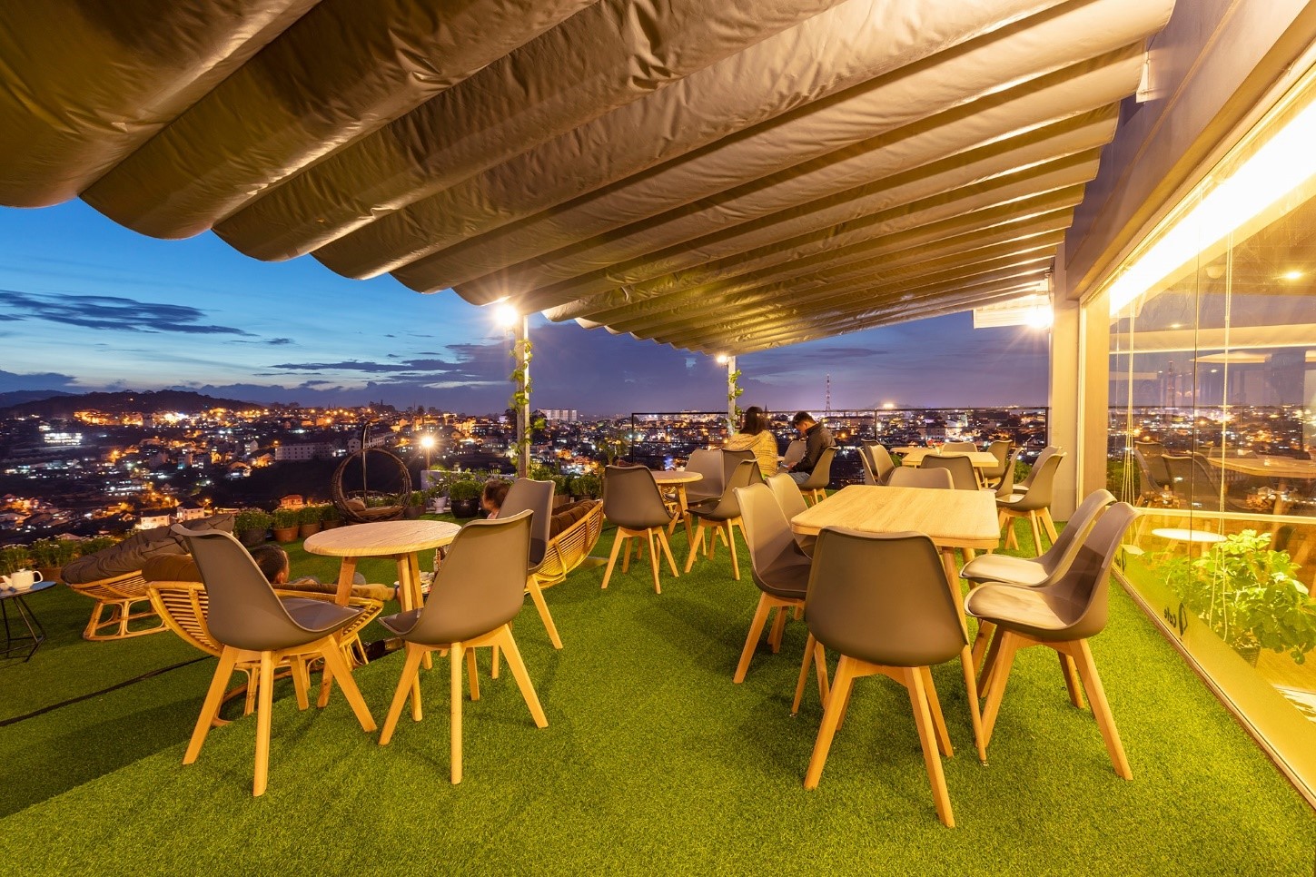 The whole dreamy city seems to be shrunk to a Da Lat Golf Coffee shop with a great view 4