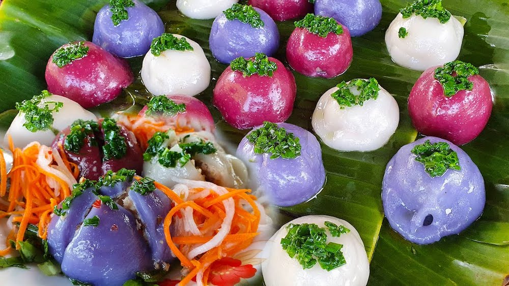 Elaborate craft of making five-colored it cakes from Hue 5
