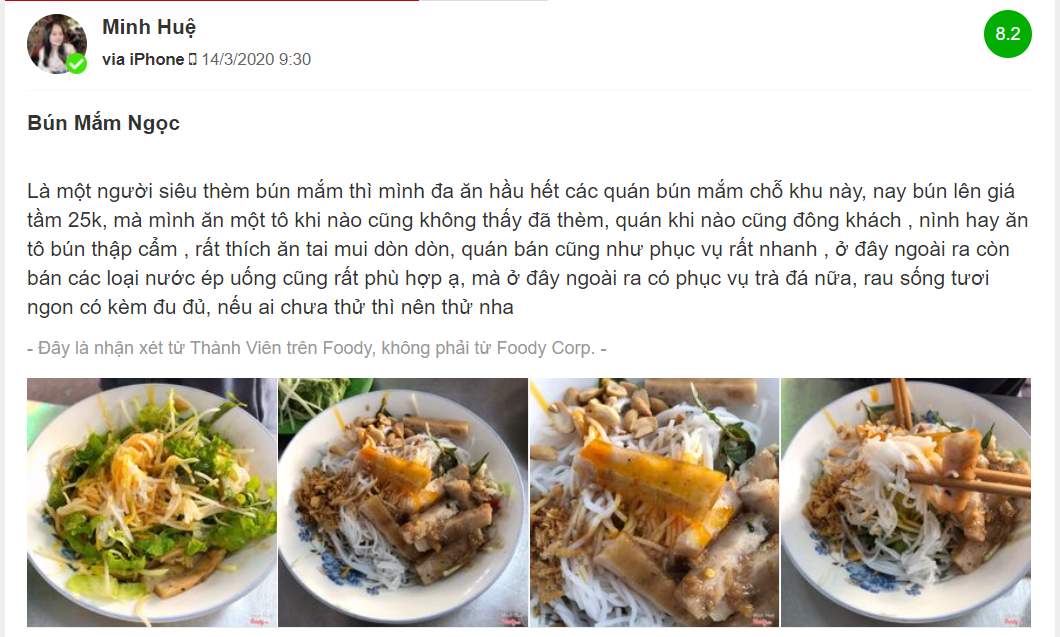 Immerse yourself in the culinary space with Ngoc Da Nang fish sauce vermicelli 7