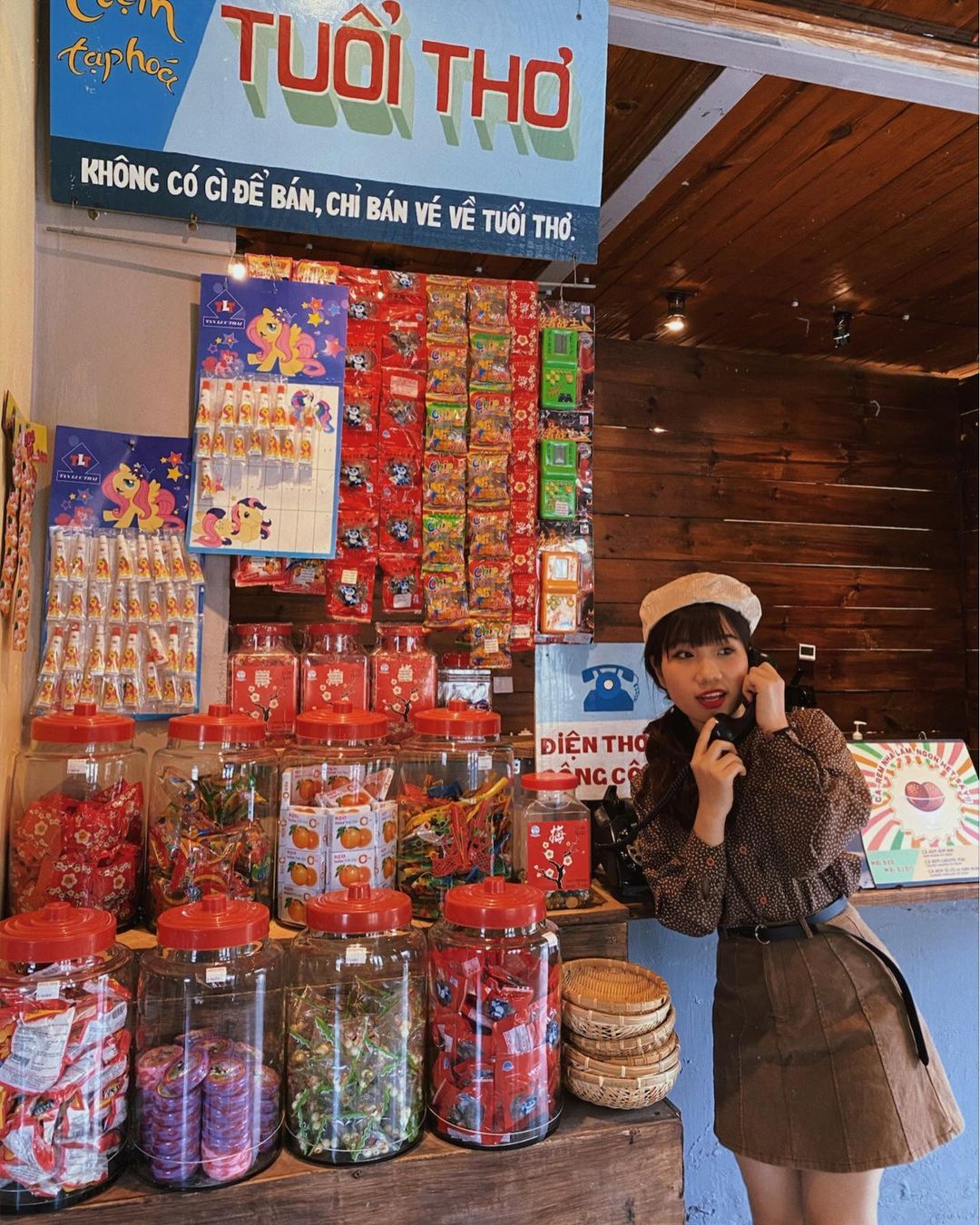 Stop by Miss Bong coffee shop in Da Lat to buy a ticket back to your childhood of 18 years old