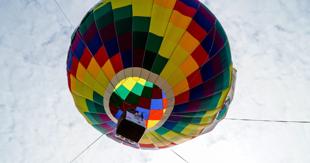 Experience flying a hot air balloon to see wild sunflowers in Ba Vi 7