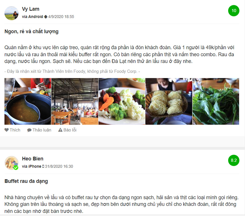 List of super good buffet restaurants in Da Lat you can visit 4