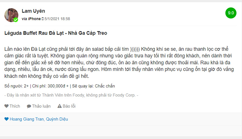 List of super good buffet restaurants in Da Lat you can visit 5