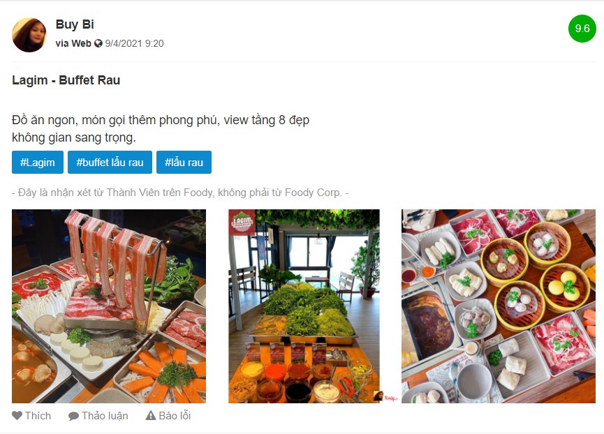 List of super quality buffet restaurants in Da Lat that you can visit are 10