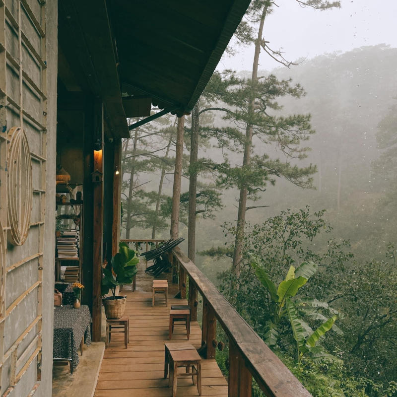 Halfway up the cafe, a small peaceful corner in the middle of romantic mountains and forests 10