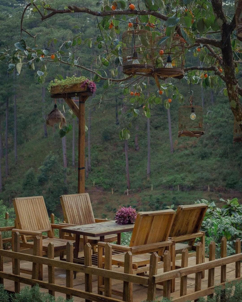 Halfway up the cafe, a small peaceful corner in the middle of romantic mountains and forests 11