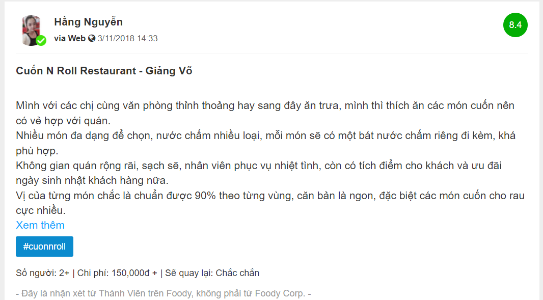 Cuon N Roll Restaurant - Where the characteristics of Vietnamese dishes converge 9