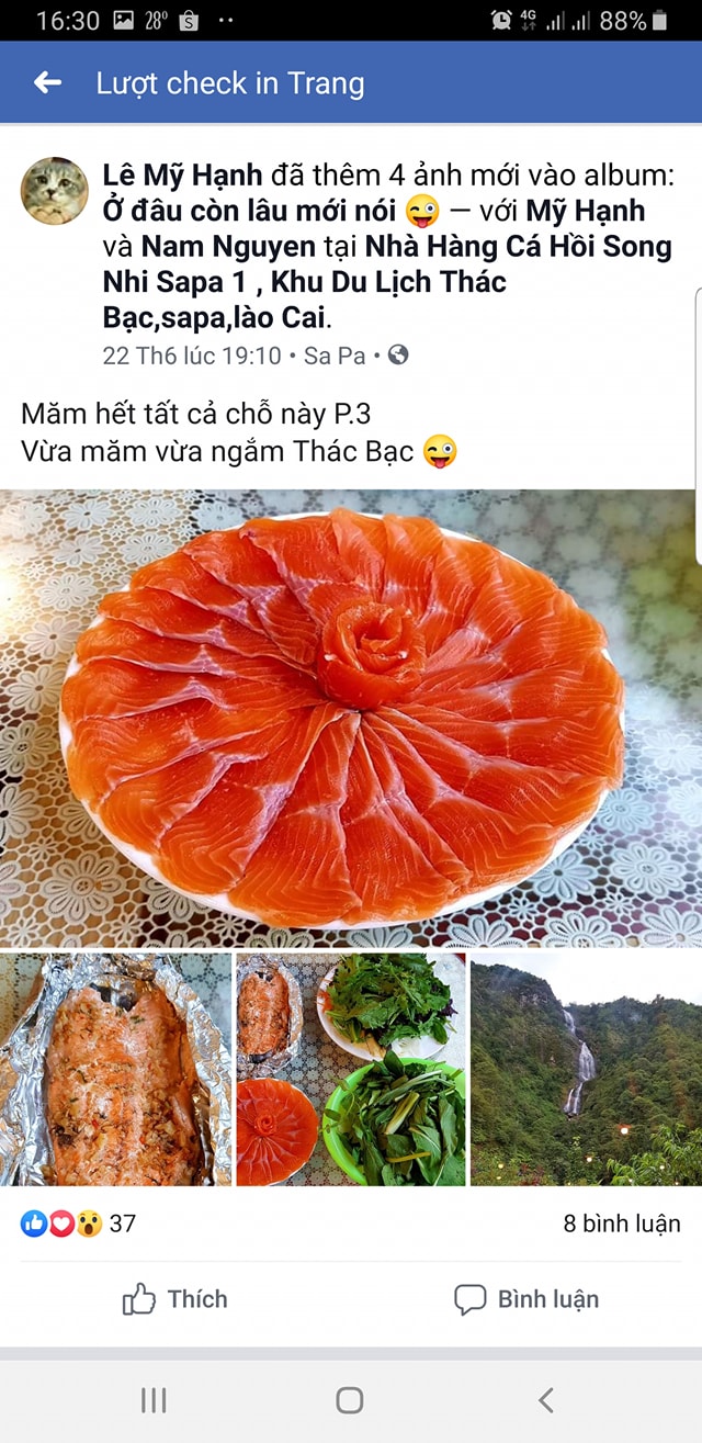 Song Nhi Sapa Restaurant - Be ecstatic with extremely fresh and delicious salmon dishes in the Northwest 19th region