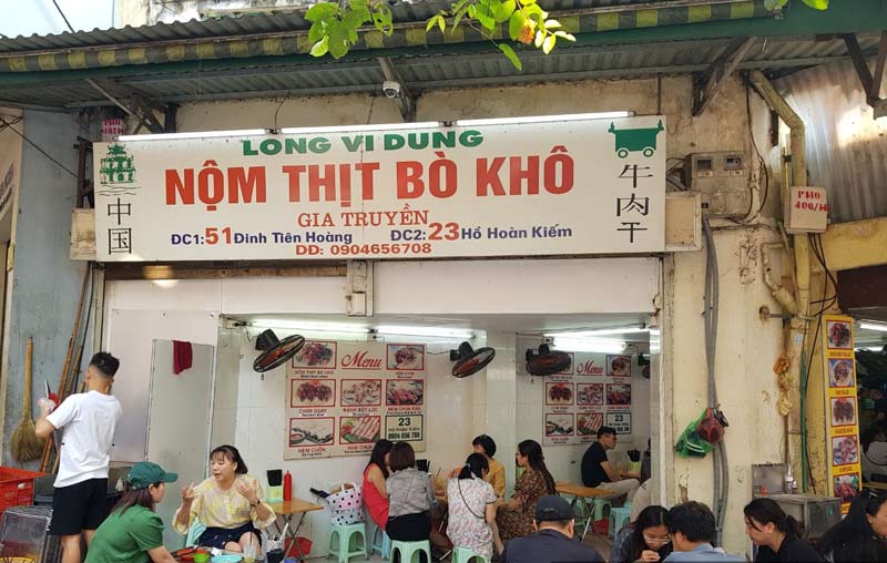 Tips for you: 10 delicious dried beef salad restaurants in Hanoi that are loved by gourmets 10