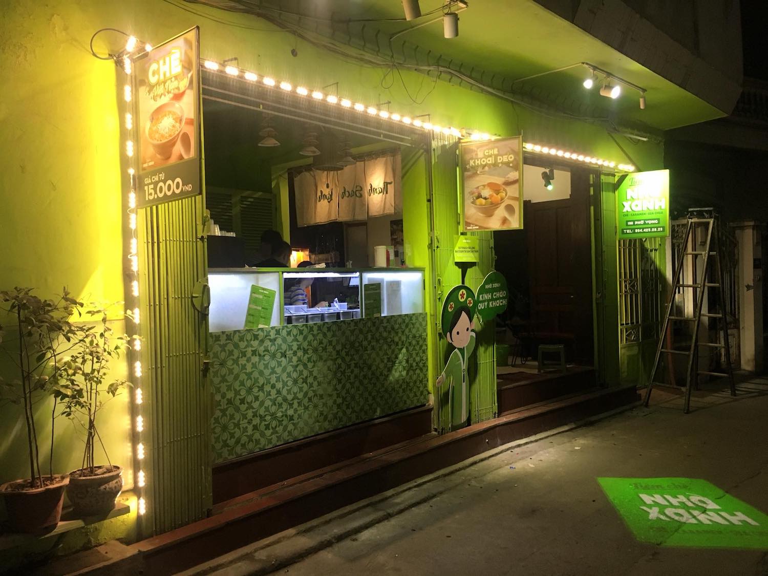 Discovering the buzzing green wall at Nha Xanh Tea Shop in Hanoi 3