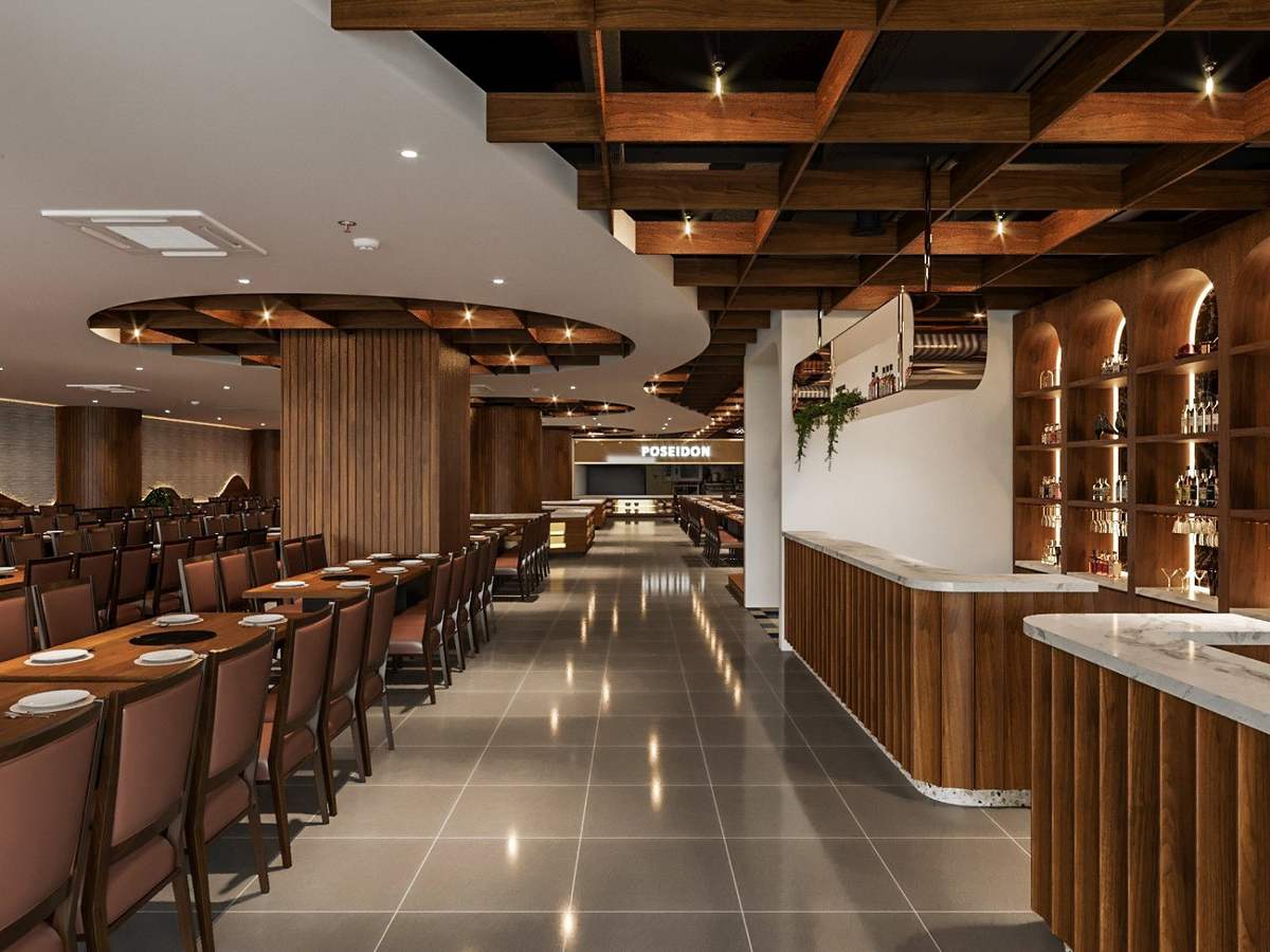 Enjoy delicious seafood at Buffet Poseidon Hanoi 8 restaurant