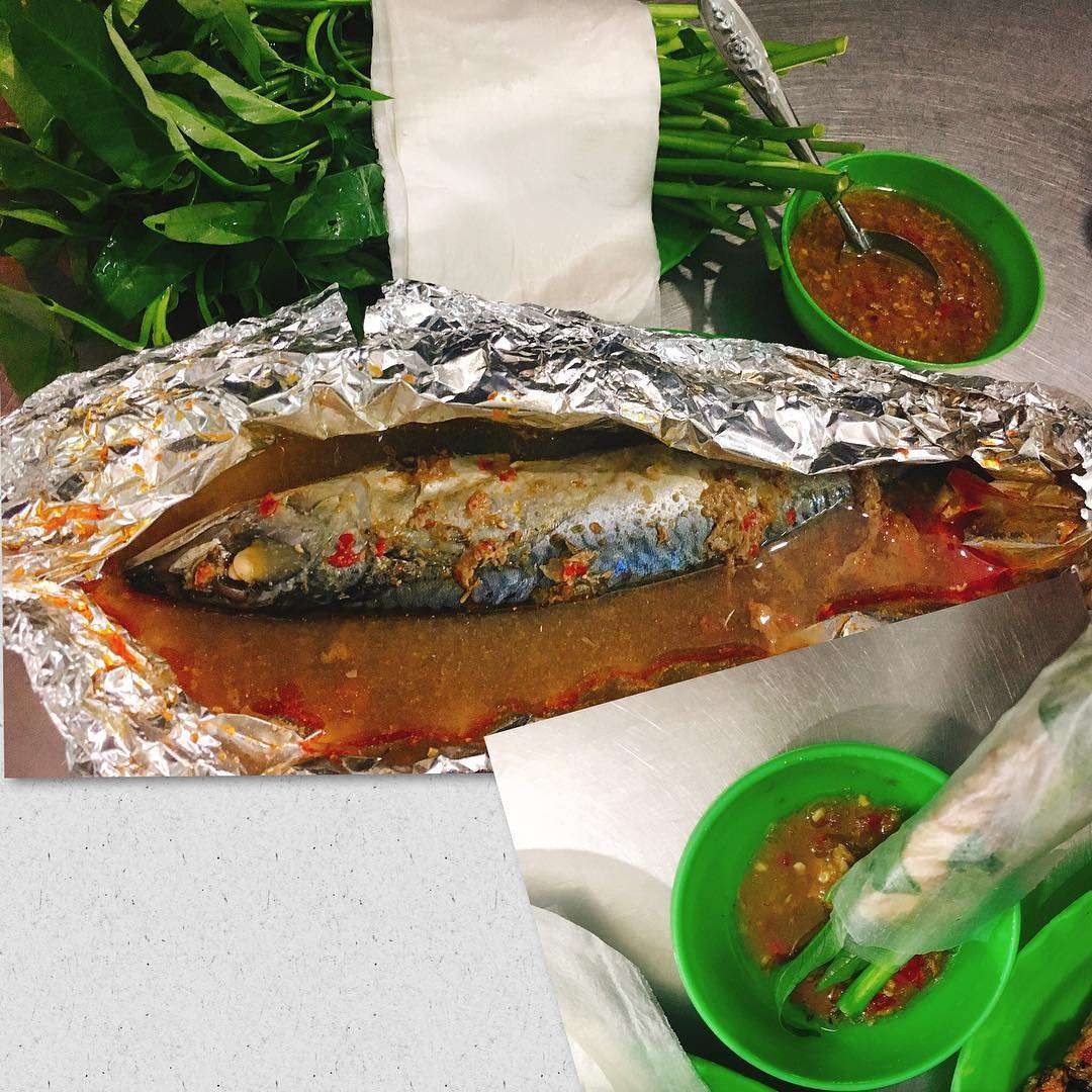 Know by heart the super delicious Scad fish rolls with rice paper in Da Nang 7