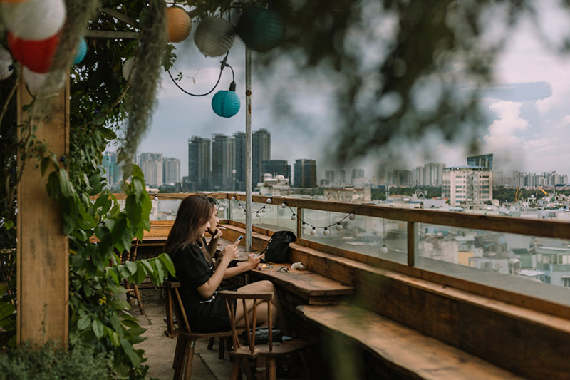 Visit Thuong Rooftop to see the full view of Saigon at night 6