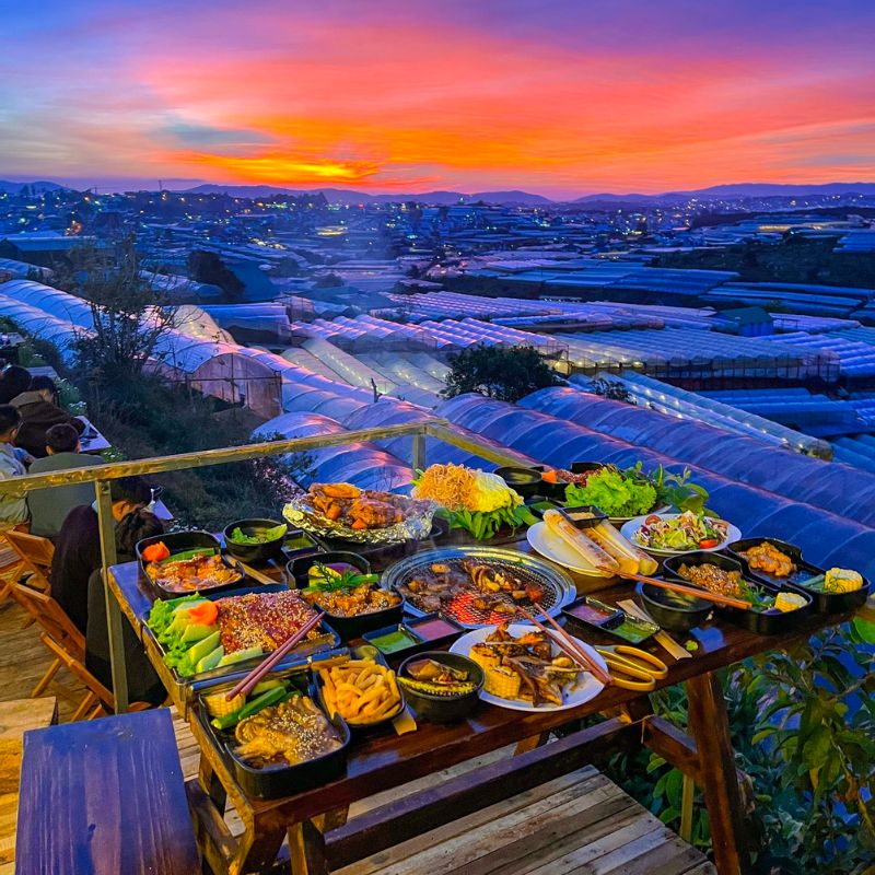 Visit Xom Leo grill shop to enjoy BBQ and watch the extremely chill sunset 7