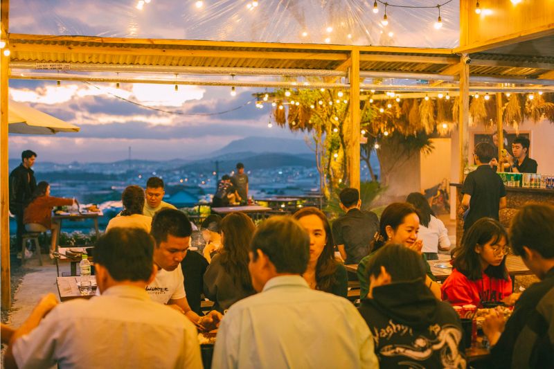 Visit Xom Leo grill shop to enjoy BBQ and watch the extremely chill sunset 9