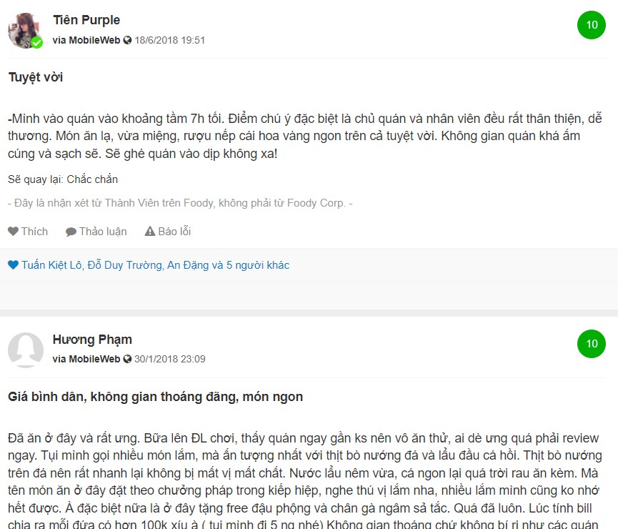 Top attractive Da Lat grilled restaurants you should not miss 5