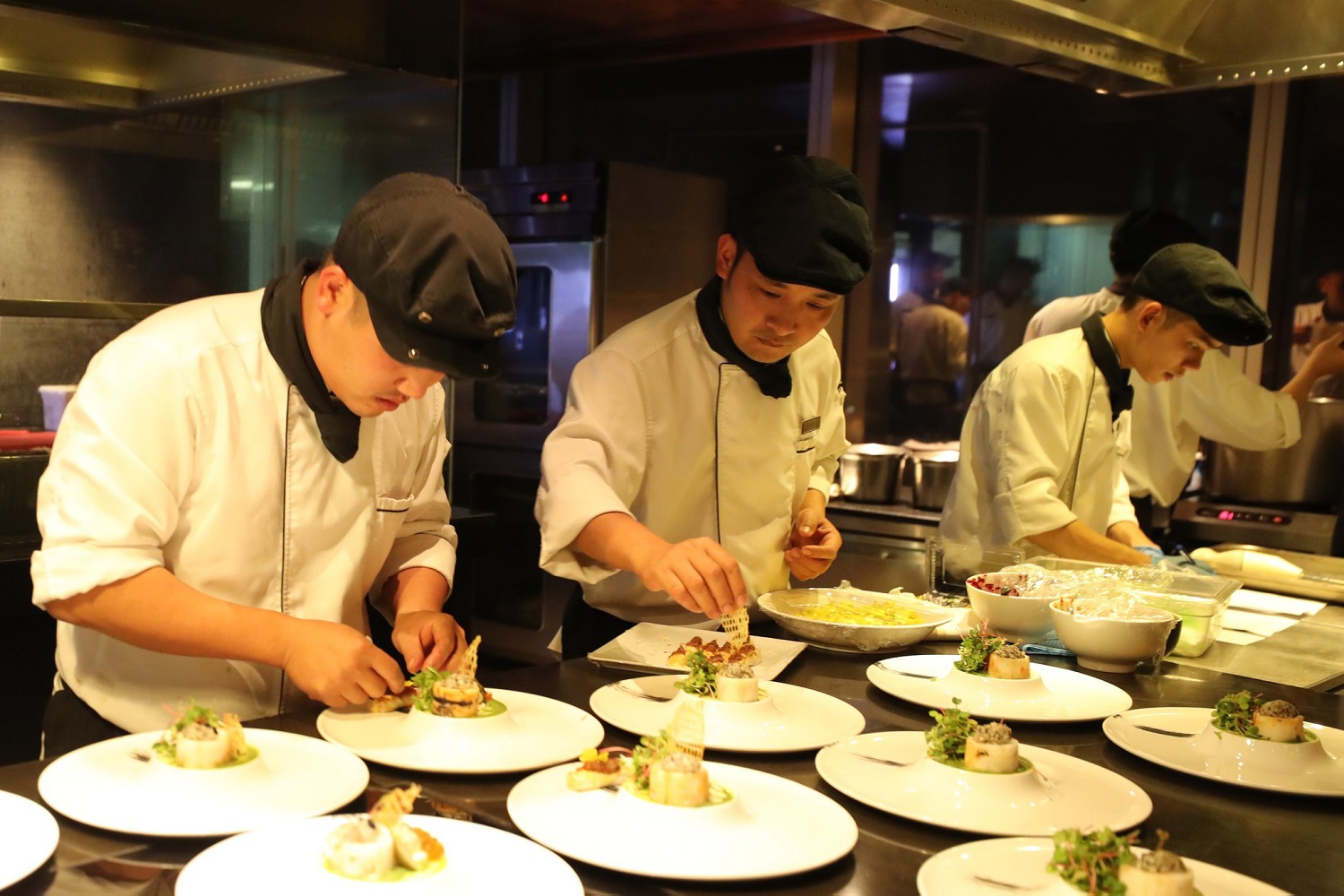 Experience unique cuisine in a luxurious, modern space at Grill 63 11