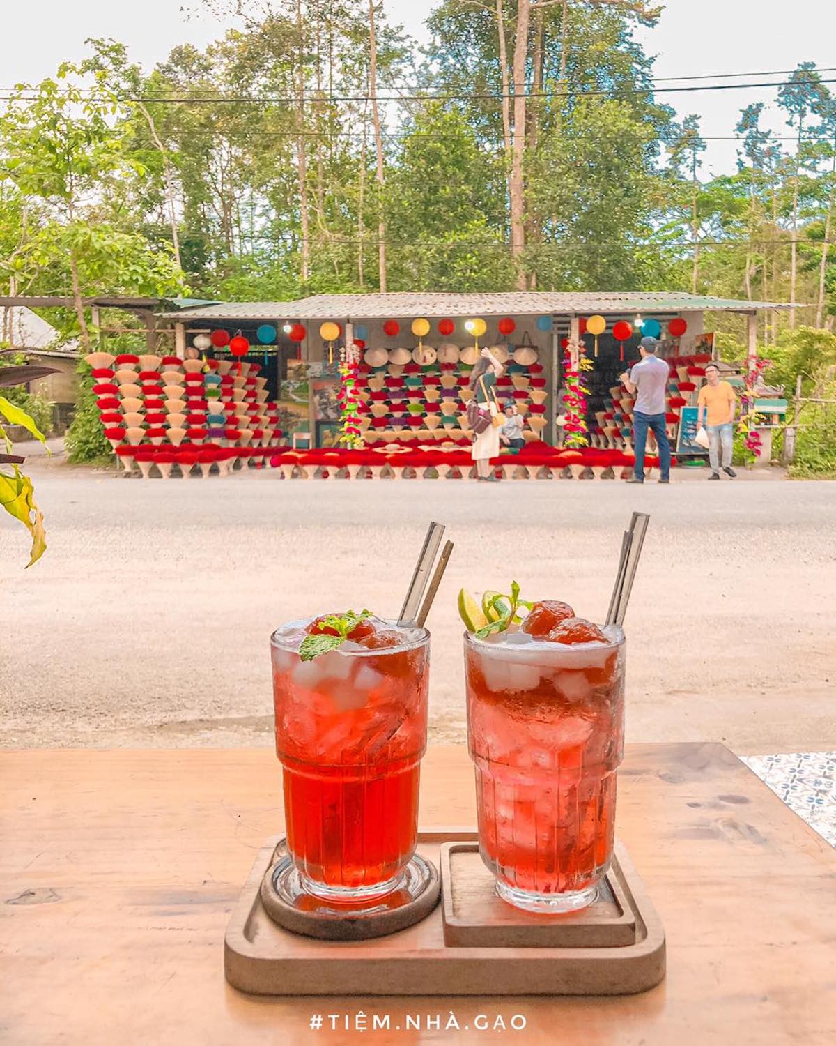 Very pretty check-in location without dead ends - Nha Gao Juice Shop 6