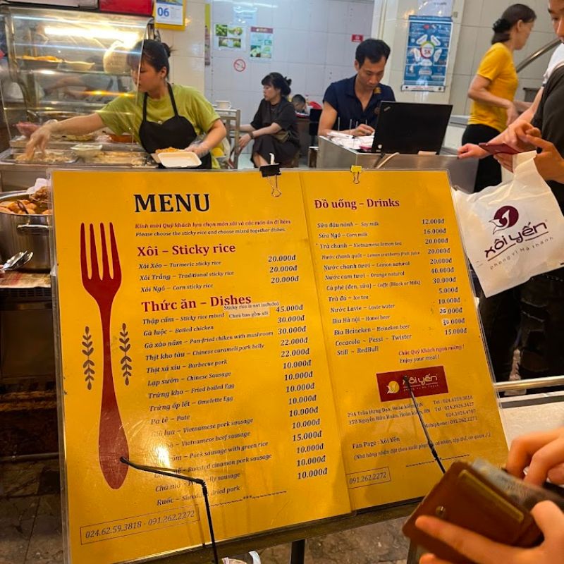 Discover Yen sticky rice, the leader in mixed food style in Hanoi 4