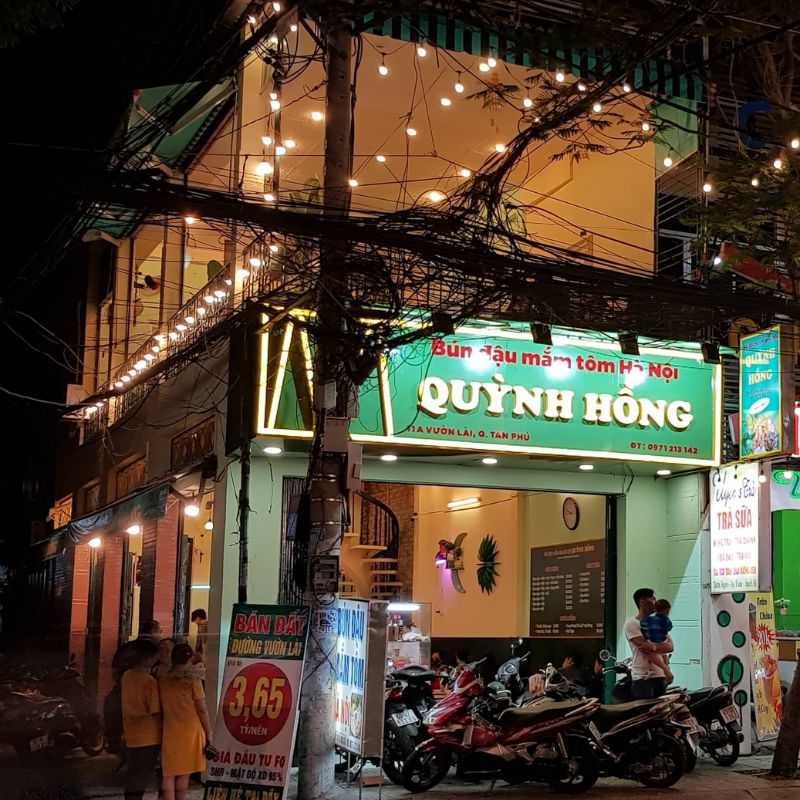 Top 10 delicious vermicelli shops with tofu and shrimp paste for vermicelli fans in Saigon 7
