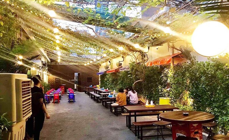 Top 9 delicious, cheap, famous garden pubs in the city. Ho Chi Minh 4