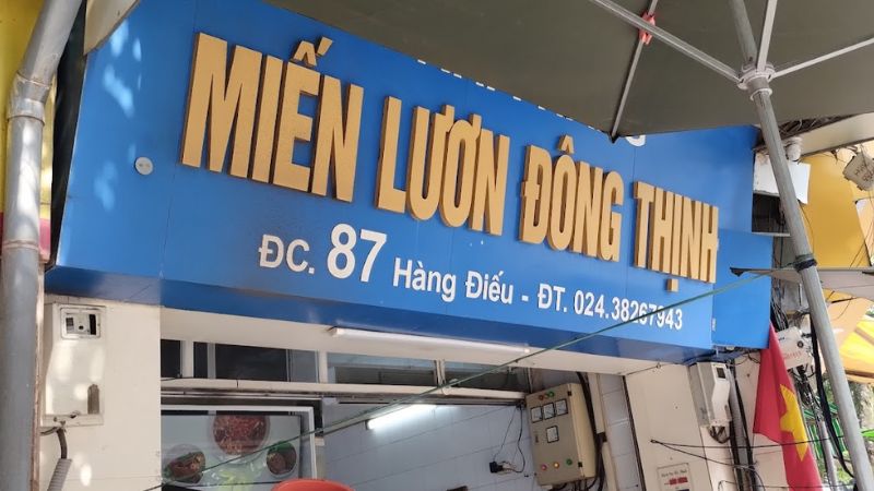 Dong Thinh eel vermicelli Michelin restaurant specializes in eel menu 2