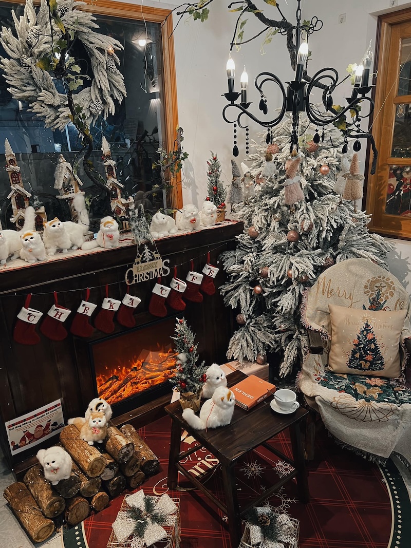 Cheka Cafe: Romantic Christmas check-in paradise in Hanoi 6