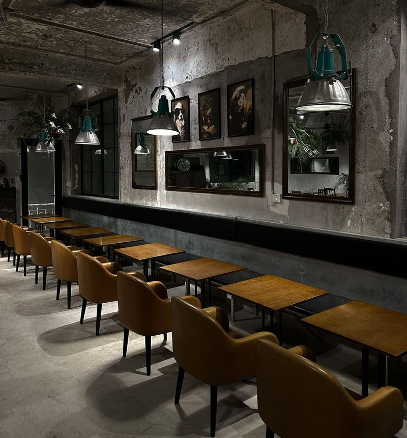 Enjoy Cafe, explore the cafe with a giant wall of books 13
