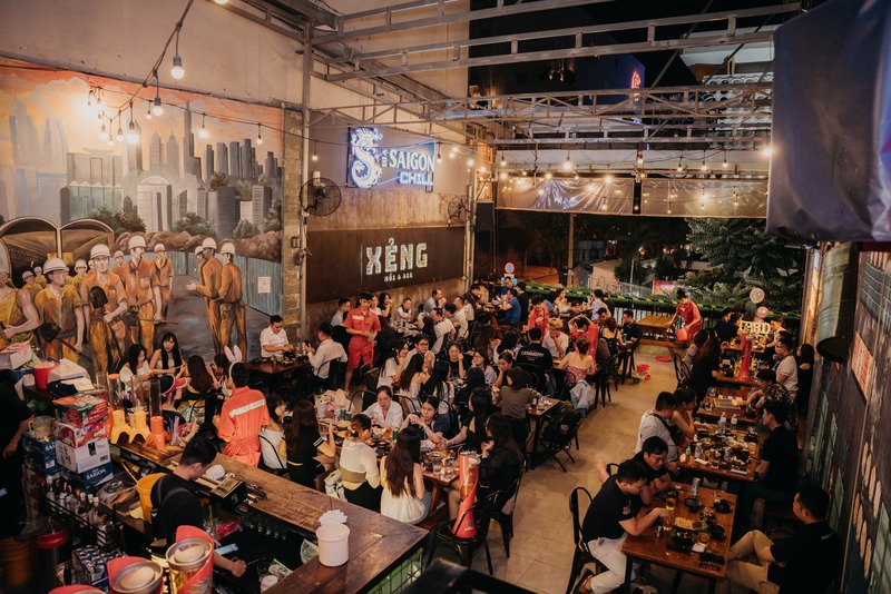 Grab a beer with Xeng, a chill pub in the heart of District 1 12