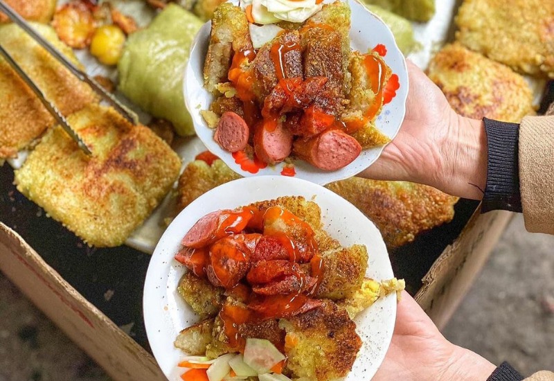 Top 8 famous and super delicious fried banh chung shops in Hanoi 6