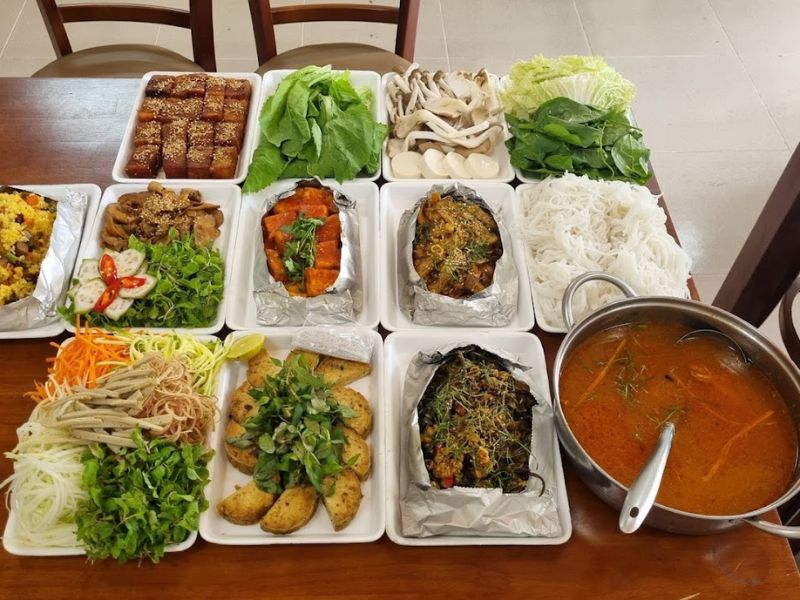 Top 8 super delicious and most famous vegetarian buffet restaurants in Da Nang 7