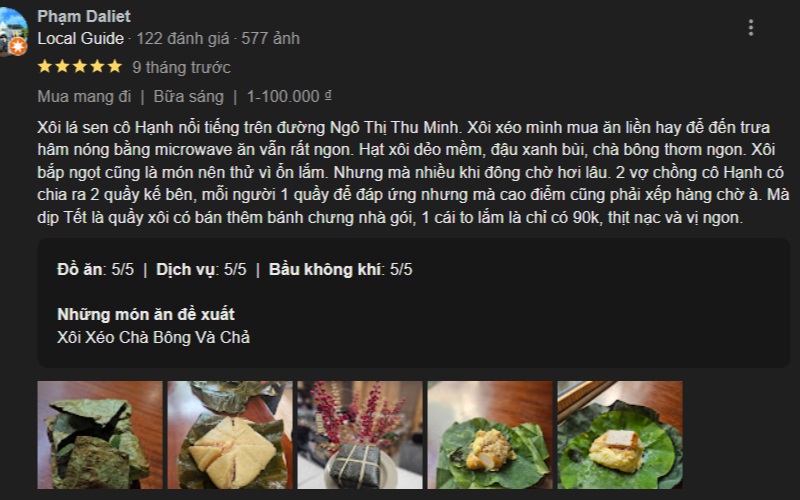 Discover the most popular and delicious lotus leaf sticky rice in Saigon 13