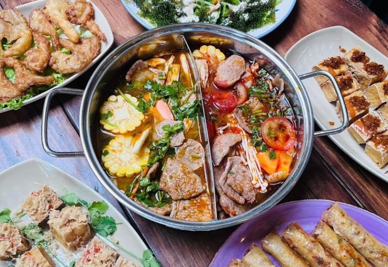 Top 13 vegetarian hotpot restaurants in Thu Duc that are delicious and addictive to eat 8