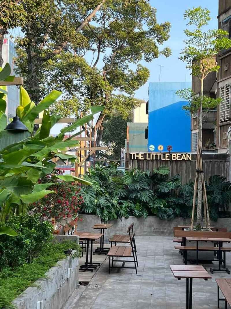 The Little Bean Coffee: Tropical garden in an old building 7