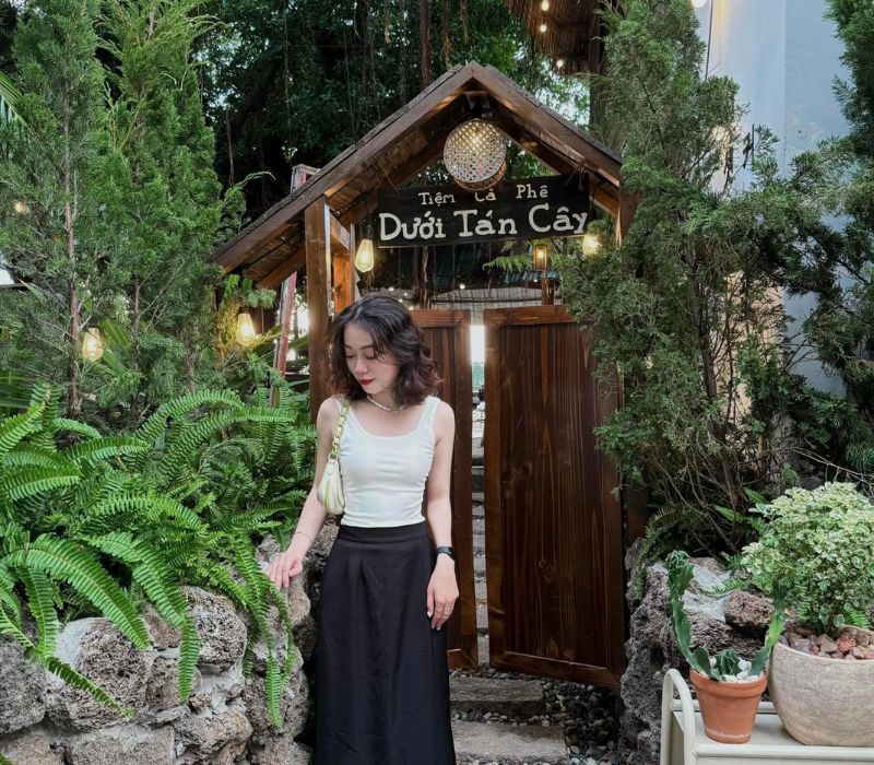 Coffee shop under the trees, sunset paradise in Binh Quoi 2