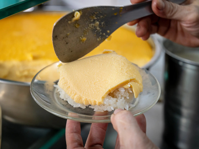 Coconut and durian sticky rice, a unique and addictive dish 5