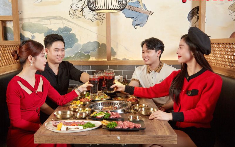 Immediately save the address of 8 delicious grilled buffet restaurants in Hanoi, forget the way back 3