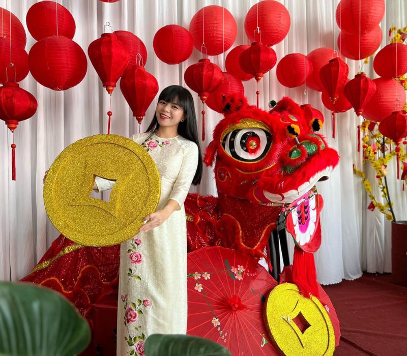 12 cafes with the most beautiful Tet decorations in Saigon for photos with thousands of likes 14