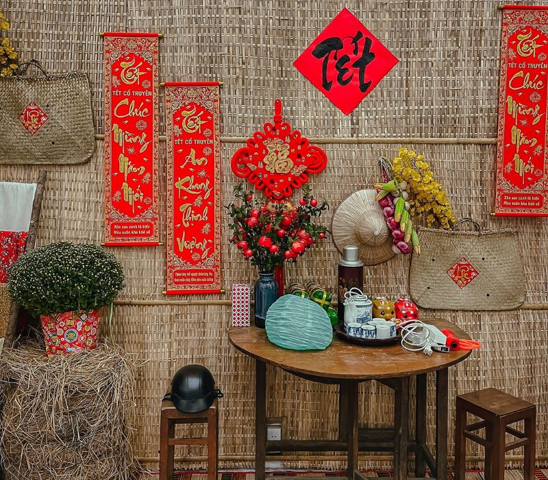 12 cafes with the most beautiful Tet decorations in Saigon for photos with thousands of likes 10