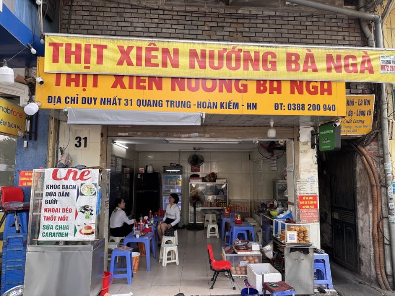 Top 10 delicious grilled skewers of Hanoi skewers hard to resist 6