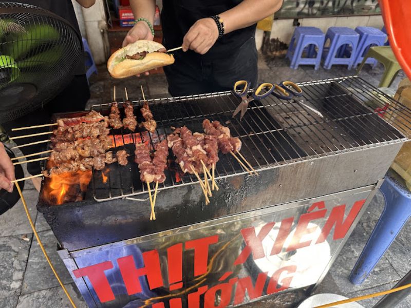 Top 10 delicious grilled skewers of Hanoi skewers hard to resist 4