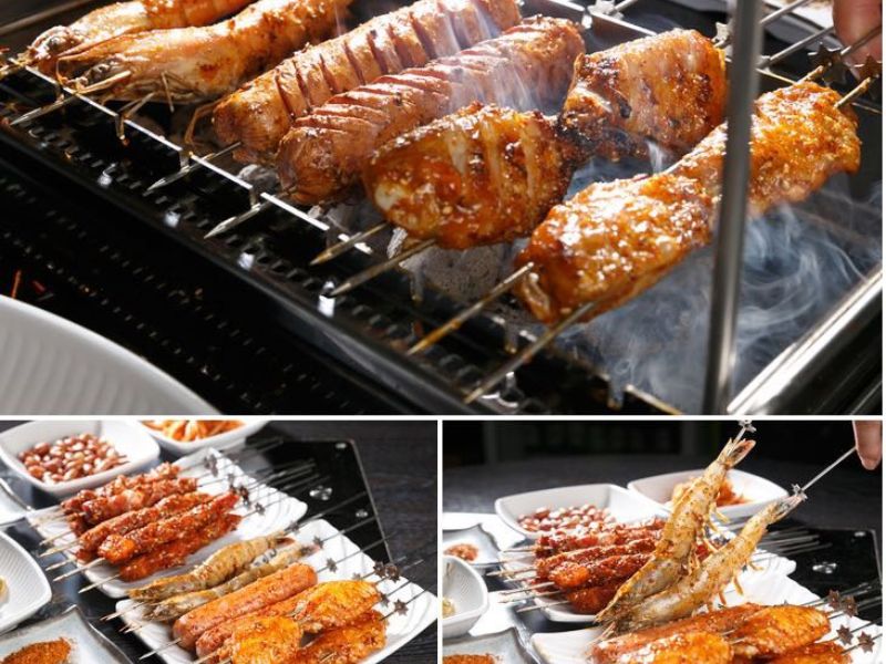 Top 10 delicious grilled skewers of Hanoi skewers hard to resist 10
