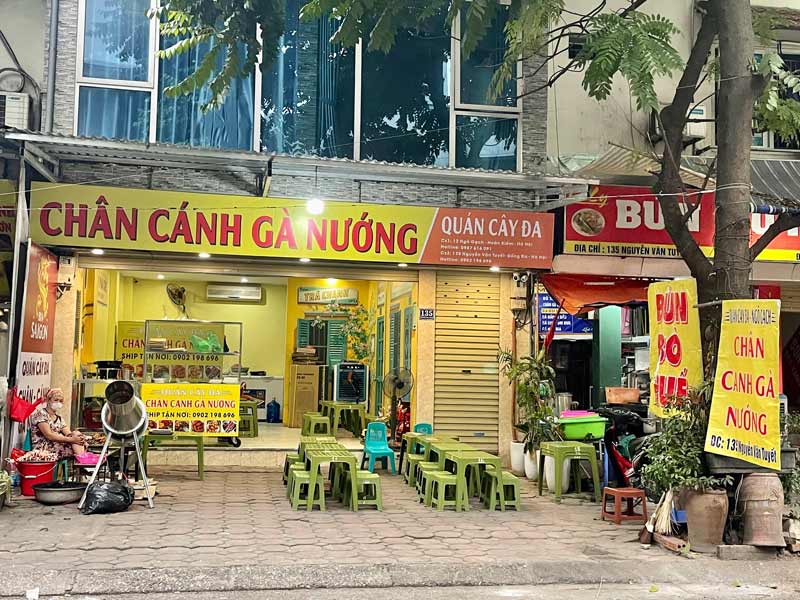 10+ delicious grilled chicken legs in Hanoi